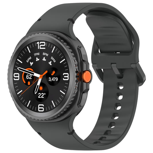 Techsuit W079 Armband für Samsung Galaxy Watch 8 Classic / Watch8 44mm / Watch 8 40mm, Graphitschwarz