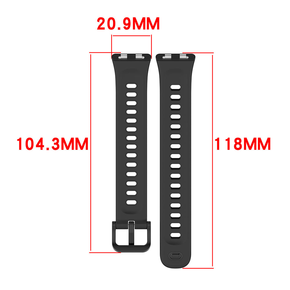 Techsuit W081 Armband für Huawei Band 11 / 11 Pro, Schwarz