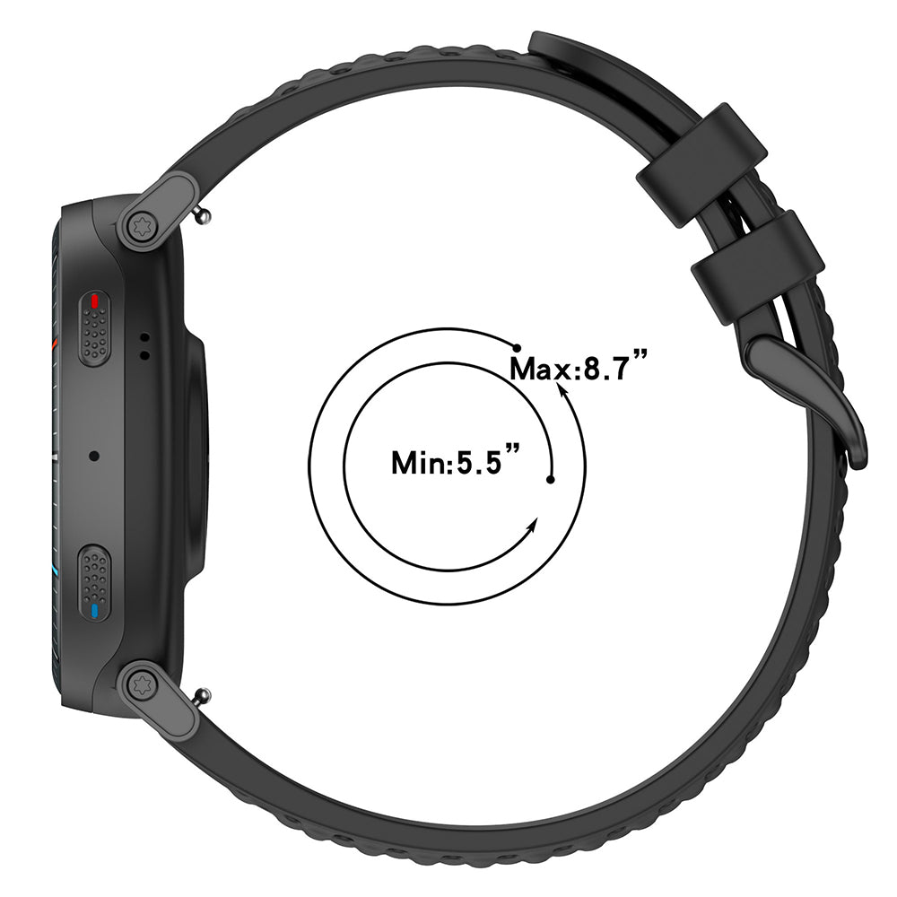 Techsuit W083 Armband für Amazfit Watch / Samsung Watch Series, 22mm, Schwarz