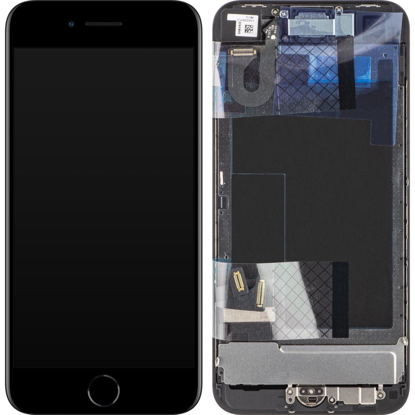 Display mit Touchscreen Apple iPhone SE (2022), mit Rahmen, Schwarz, Service Pack 661-26353