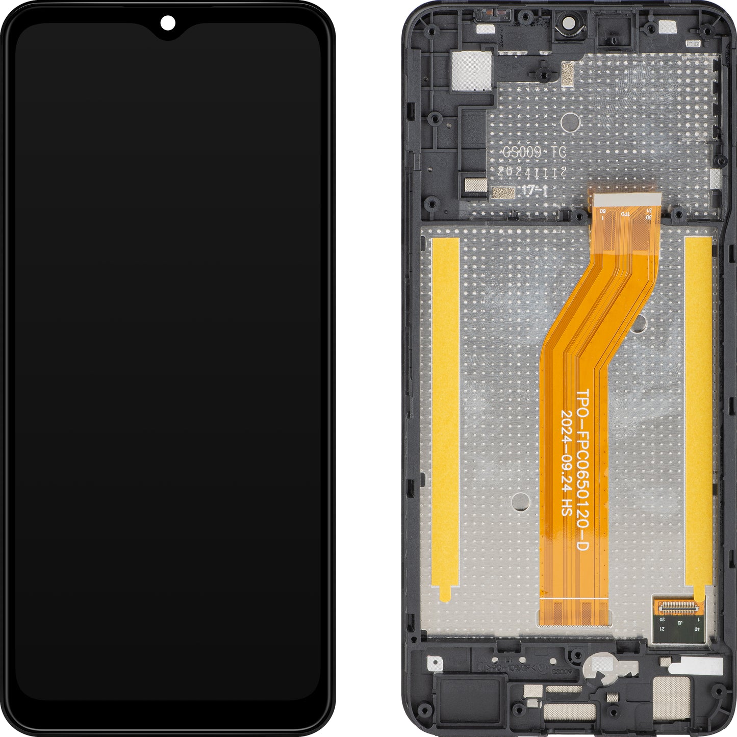 Display mit Touchscreen HMD Key, mit Rahmen, Schwarz, Service Pack HGS009FQA2SK1