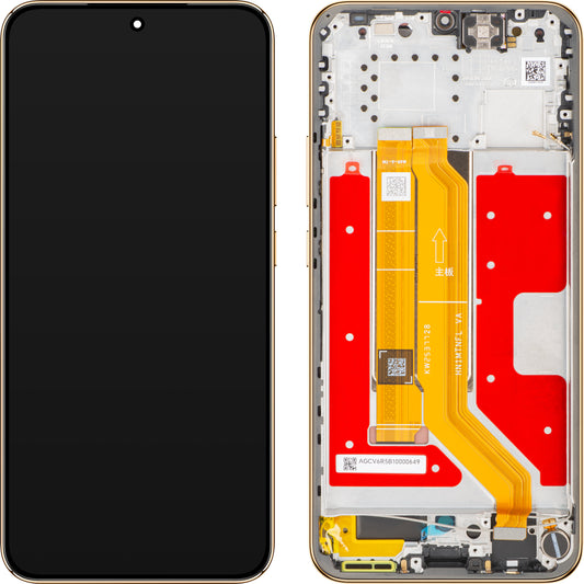 Display mit Touchscreen Honor Magic8 Lite, mit Rahmen, Rot (Rötlich Braun), Service Pack 0235ARVF