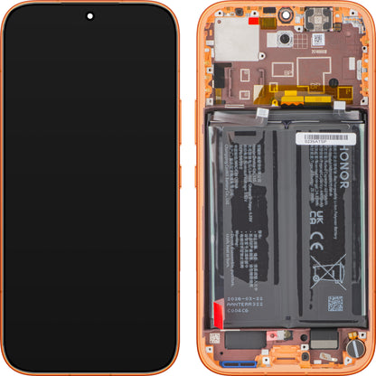 Touchscreen-Display Honor 600, mit Rahmen und Akku, Orange, Service Pack 0235ATSP