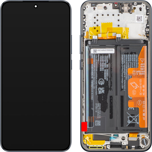 Display mit Touchscreen Honor Magic8 Lite, mit Rahmen und Akku, Schwarz (Midnight Black), Service Pack 0235ARUT