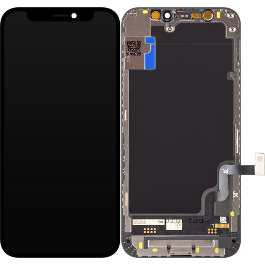 JK Touchscreen-Display für Apple iPhone 12 mini, mit Rahmen, In-Cell-LCD-Version, Schwarz