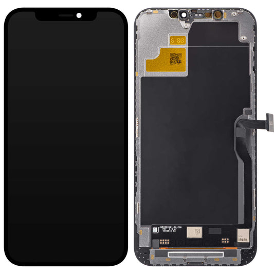 JK Touchscreen-Display für Apple iPhone 12 Pro Max, mit Rahmen, In-Cell-LCD-Version, Schwarz