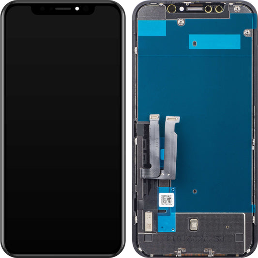 JK Touchscreen-Display für Apple iPhone XR, mit Rahmen, In-Cell-LCD-Version, Schwarz