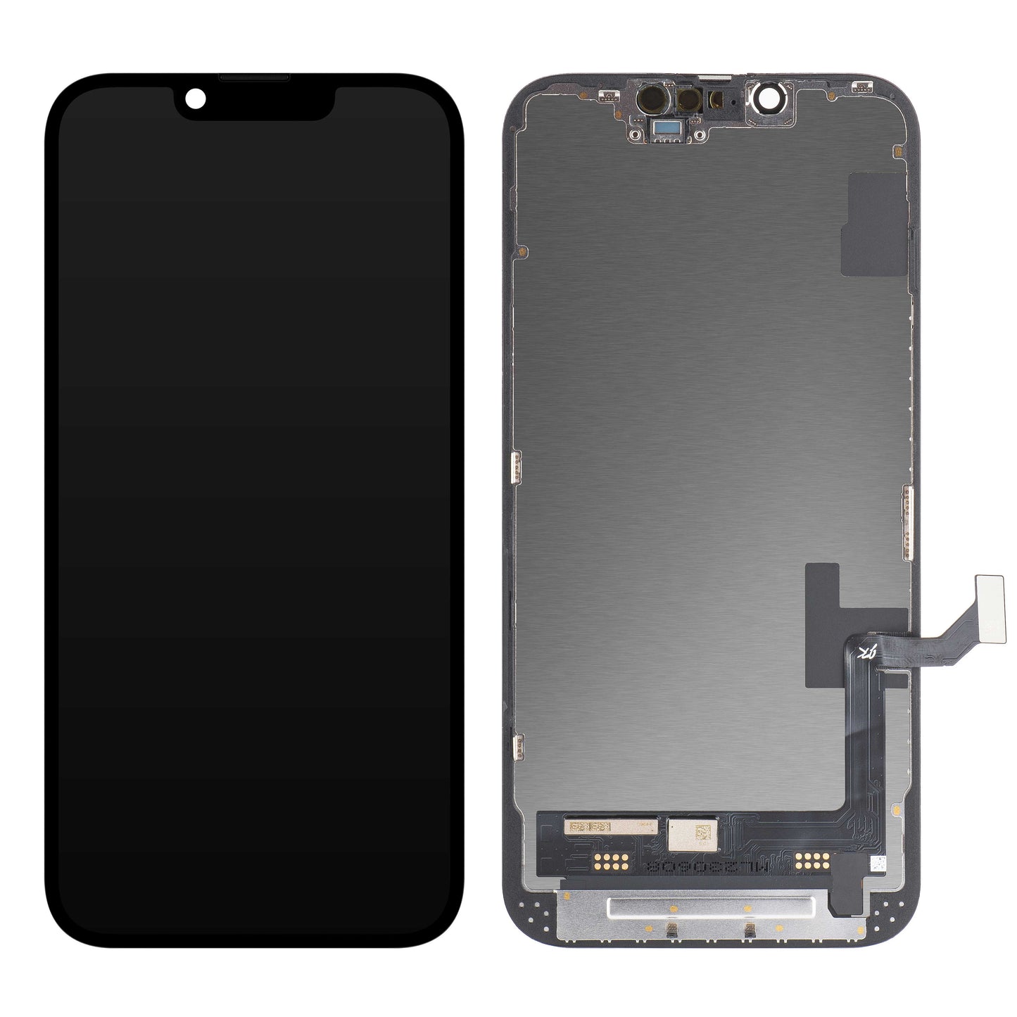 JK Touchscreen-Display für Apple iPhone 14, mit Rahmen, In-Cell-LCD-Version, Schwarz