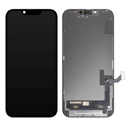 JK Touchscreen-Display für Apple iPhone 14, mit Rahmen, In-Cell-LCD-Version, Schwarz