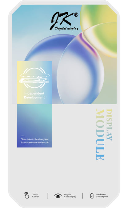 JK Touchscreen Display for Apple iPhone 15 Pro Max, with Frame, In-Cell LCD Version, Black 