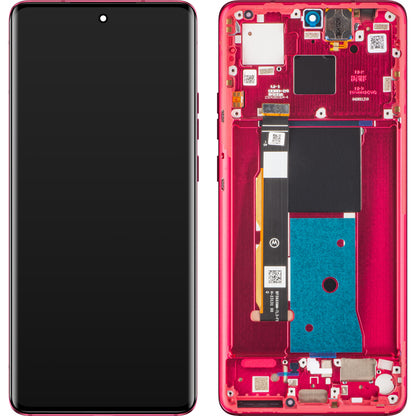 Display mit Touchscreen Motorola Edge 40, mit Rahmen, Rot (Viva Magenta), Service Pack 5D68C22712