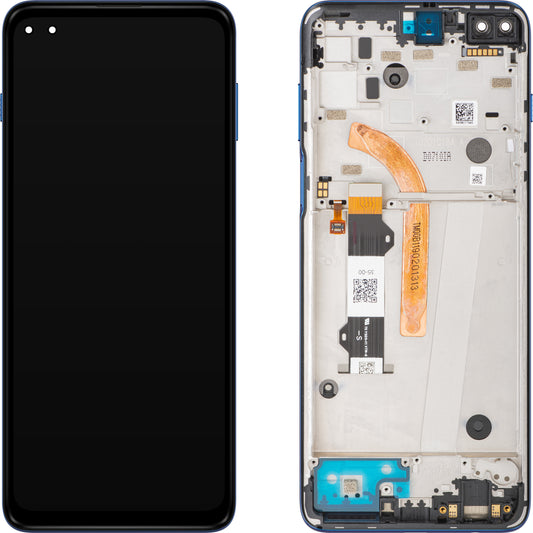 Motorola Moto G 5G Plus Touchscreen Display, mit Rahmen, Azury Blau, Service Pack 5D68C17494