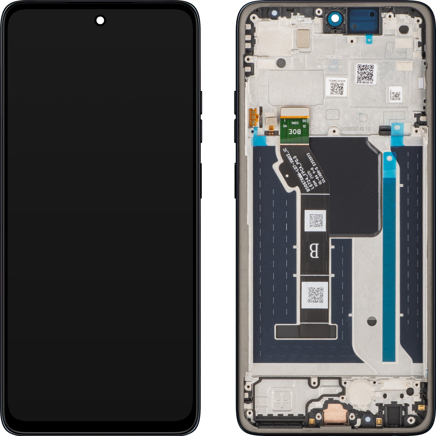 Motorola Moto G56 Display with Touchscreen, with Frame, Navy Blue (Black Oyster), Service Pack 5D68C30208