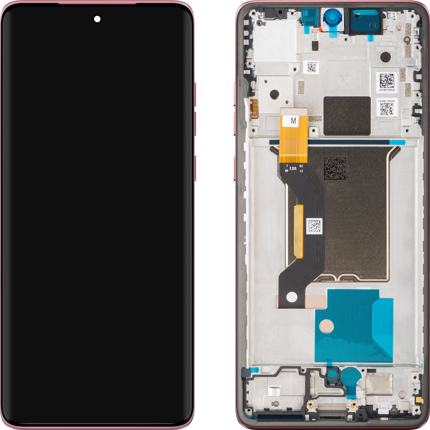 Display mit Touchscreen Motorola Edge 60 Fusion, mit Rahmen, Rosa (Pantone Zephyr), Service Pack 5D68C29880