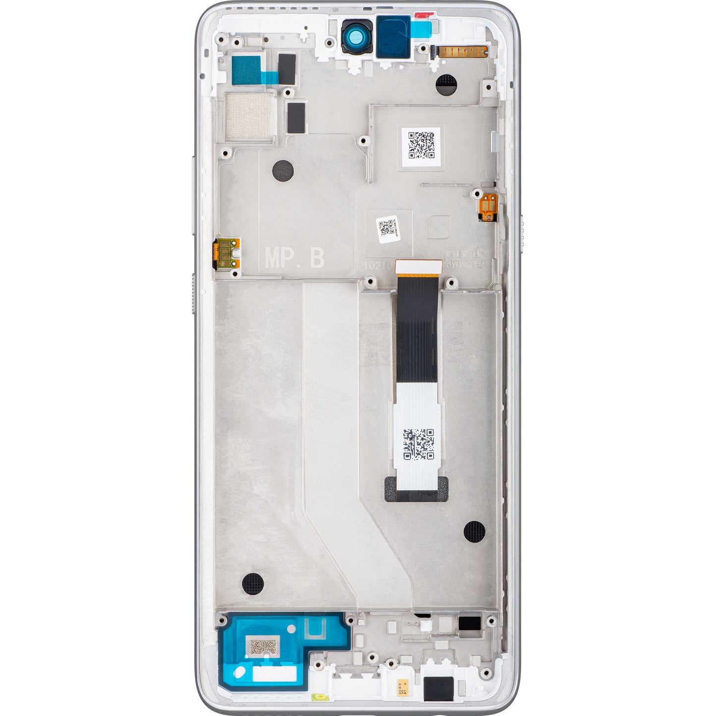 Display mit Touchscreen Motorola Moto G 5G, mit Rahmen, Silber, Service Pack 5D68C17617