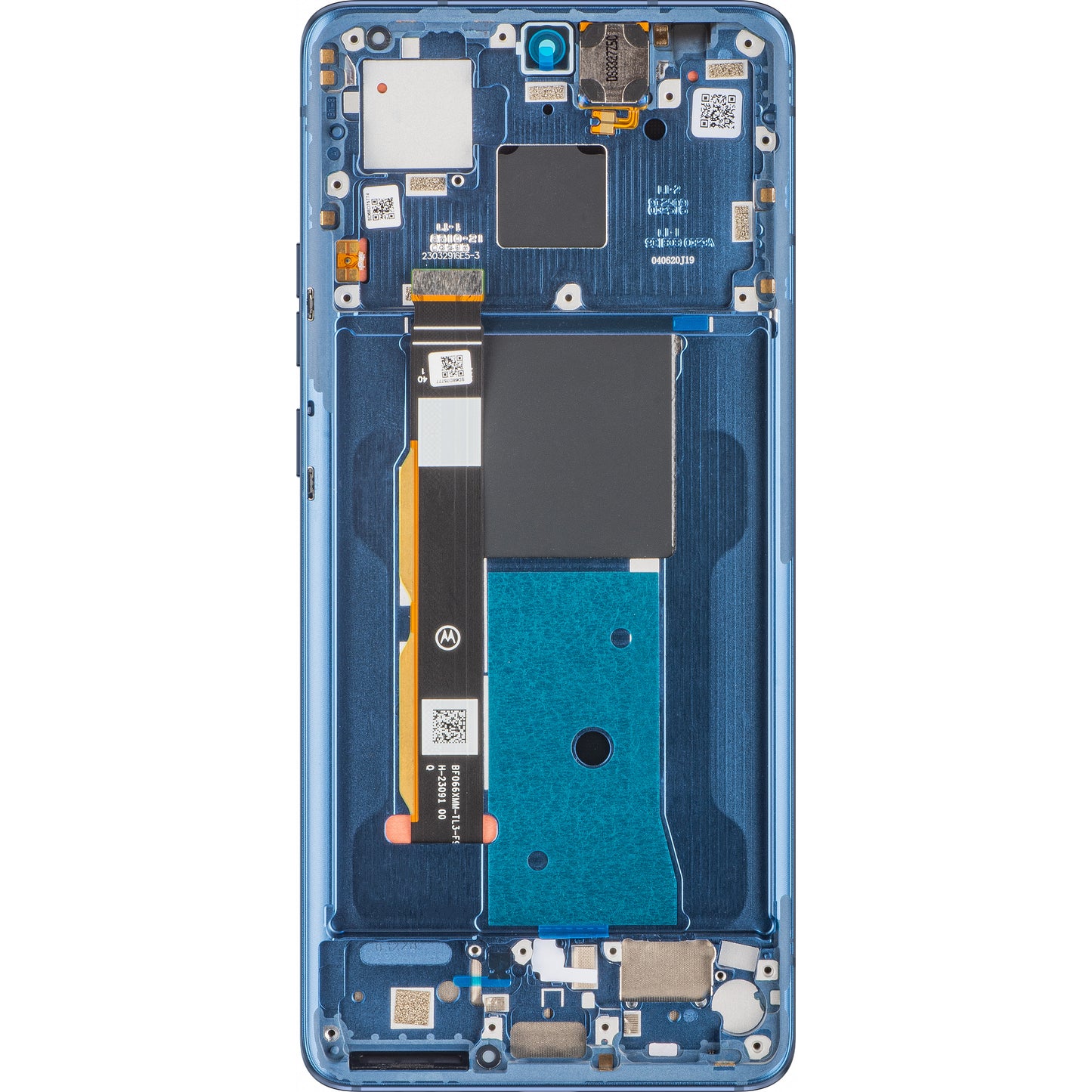 Display mit Touchscreen Motorola Edge 40, mit Rahmen, Blau (Lunar Blue), Service Pack 5D68C22671