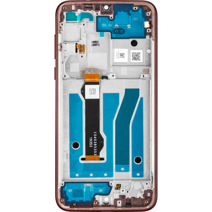 Display mit Touchscreen Motorola Moto G8 Plus, mit Rahmen, Rot (Dunkelrot), Service Pack 5D68C15529