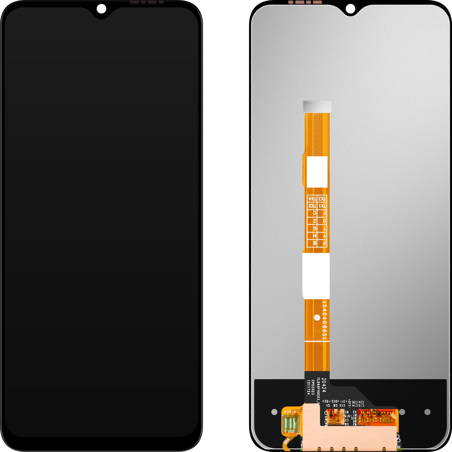 Display mit MP Touchscreen kompatibel mit vivo Y51 (2020, Dezember) / Y52s / Y53s / Y72 5G