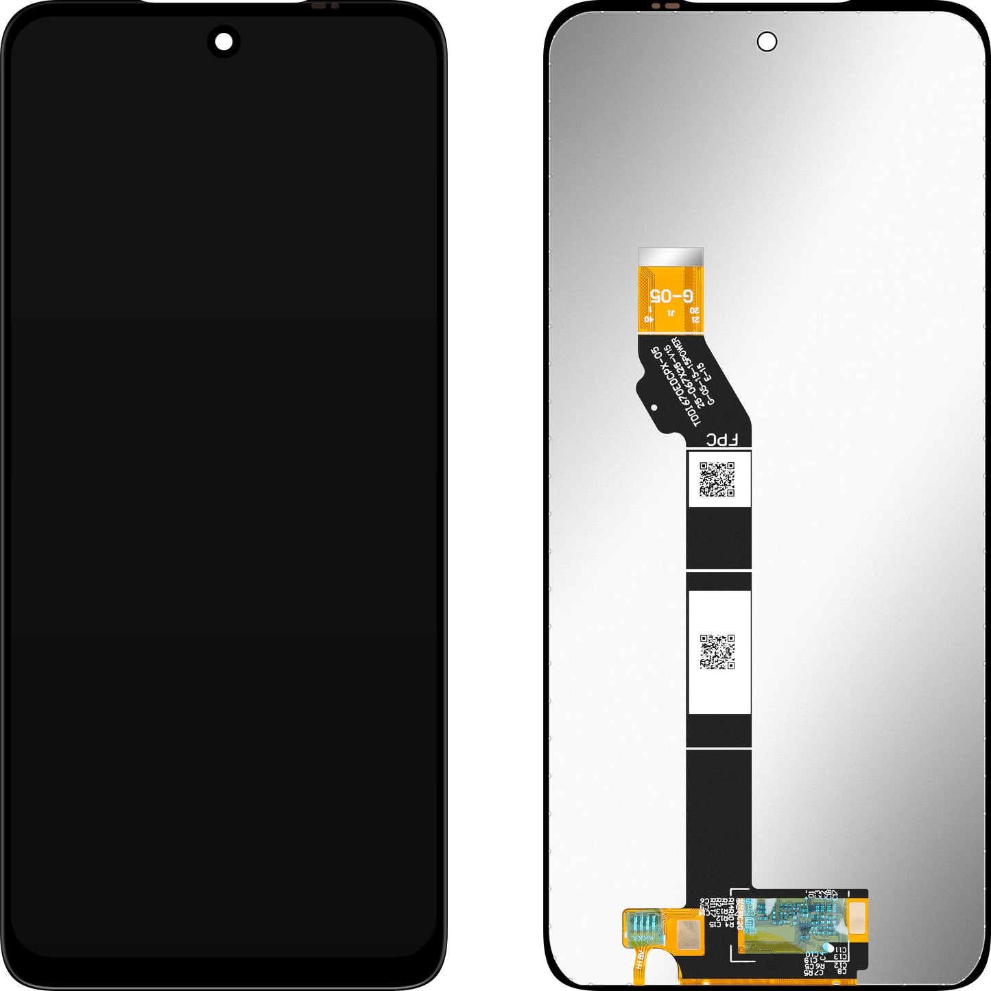 Display mit Touchscreen MP kompatibel mit Motorola Moto E15 / G05