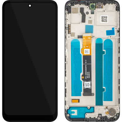 MP Touchscreen-Display kompatibel mit Motorola Moto G41, mit Rahmen, Schwarz