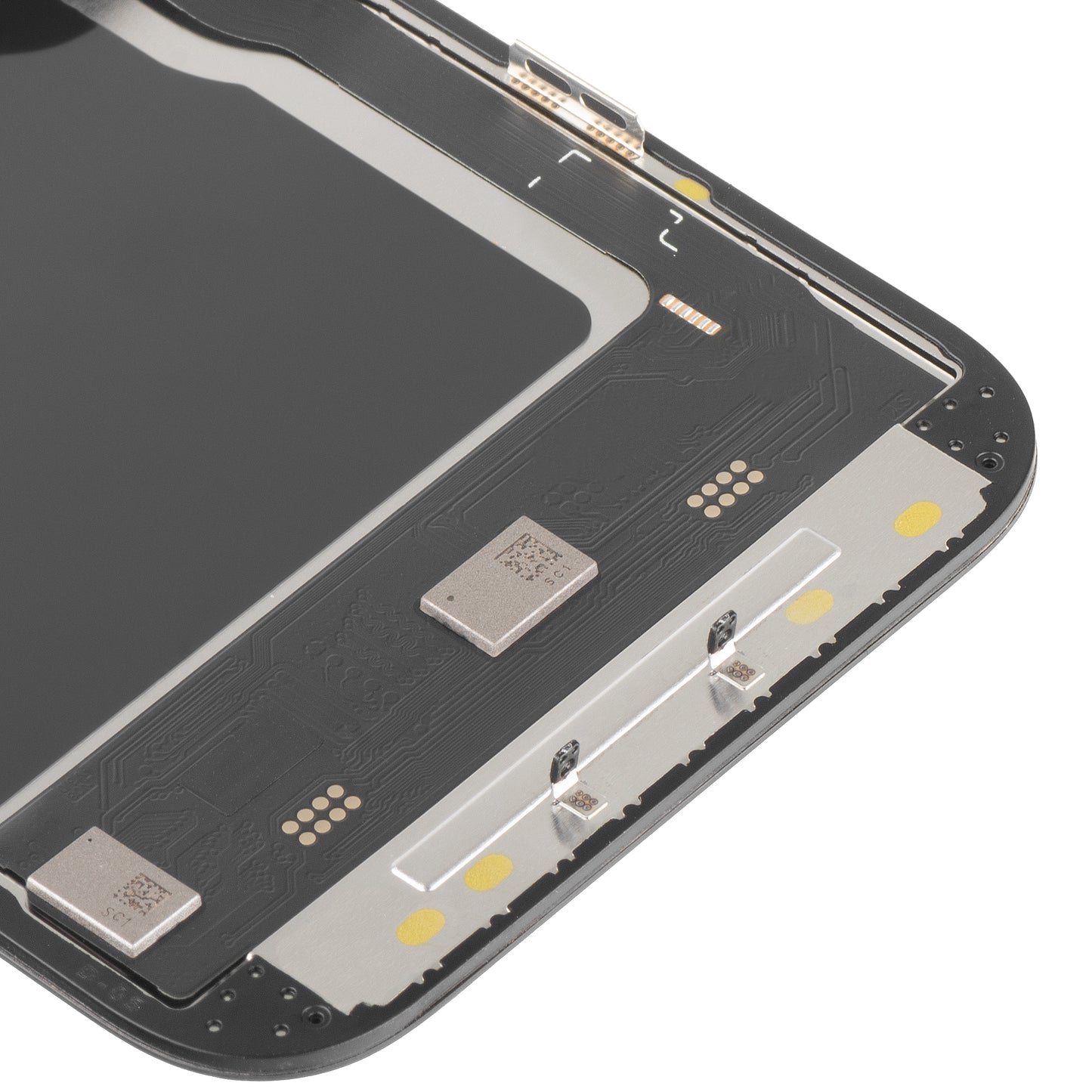 Display mit MP Touchscreen kompatibel mit Apple iPhone 14 Pro, mit Rahmen, Soft OLED IC Movable 120Hz FHD Version, Schwarz
