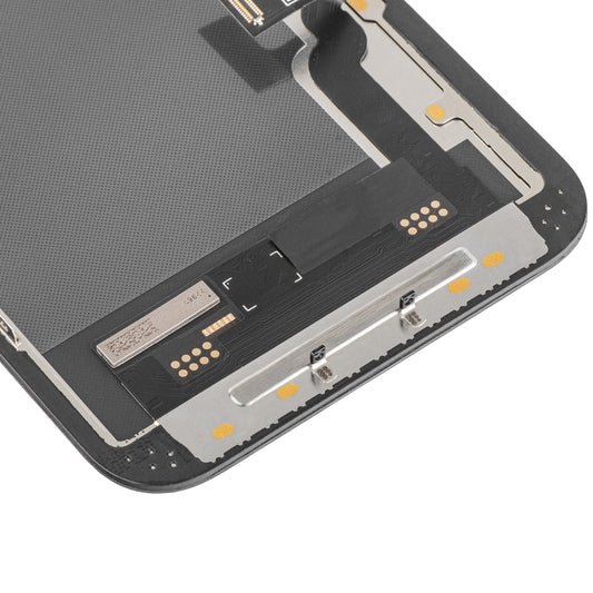 Display mit MP Touchscreen kompatibel mit Apple iPhone 13, mit Rahmen, Soft OLED IC Movable FHD Version, Schwarz