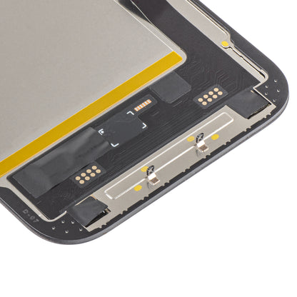 Display mit MP-Touchscreen kompatibel mit Apple iPhone 15, mit Rahmen, Soft OLED FHD IC Movable Version, Schwarz