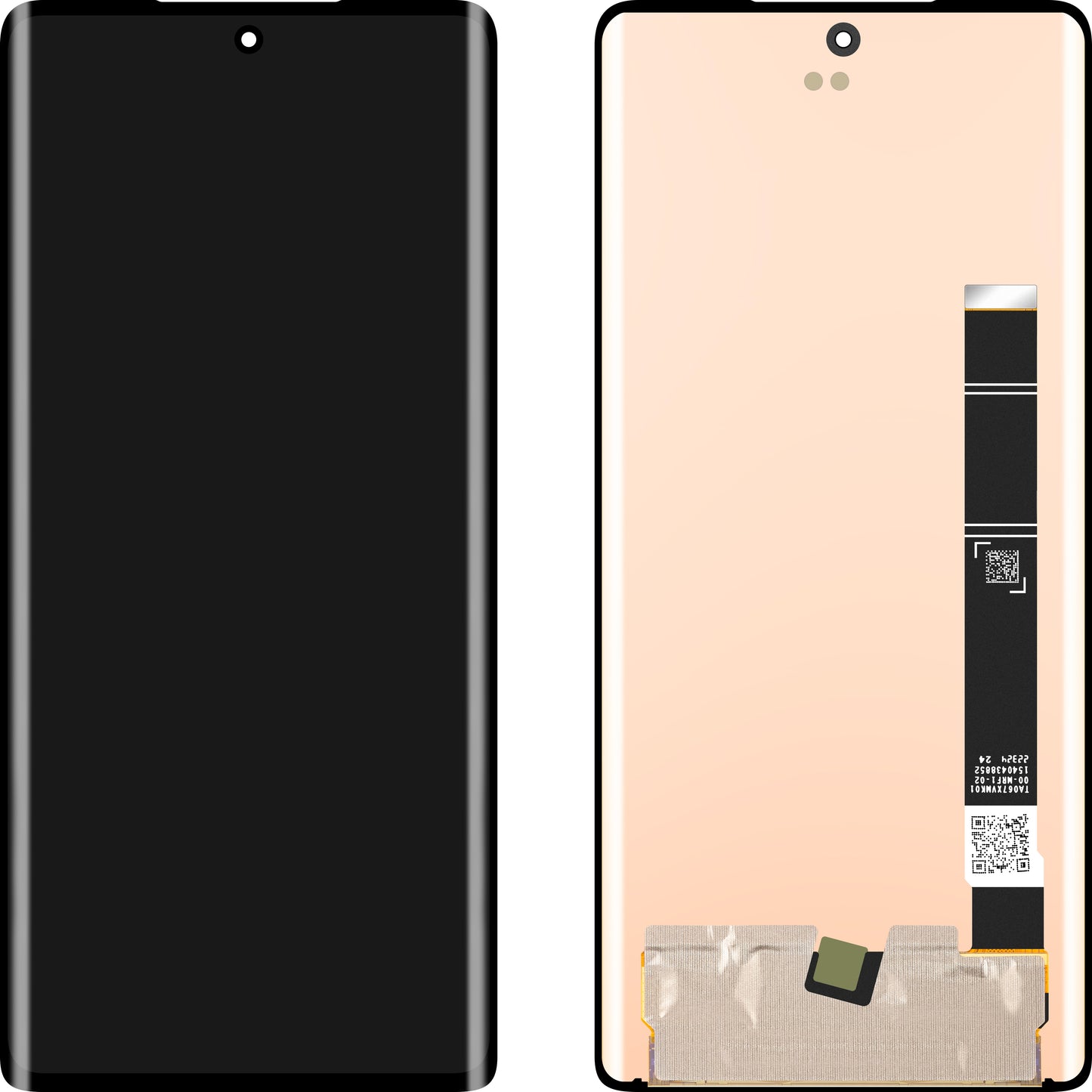 Display mit Touchscreen MP kompatibel mit Motorola Edge 30 Ultra, OLED-Version