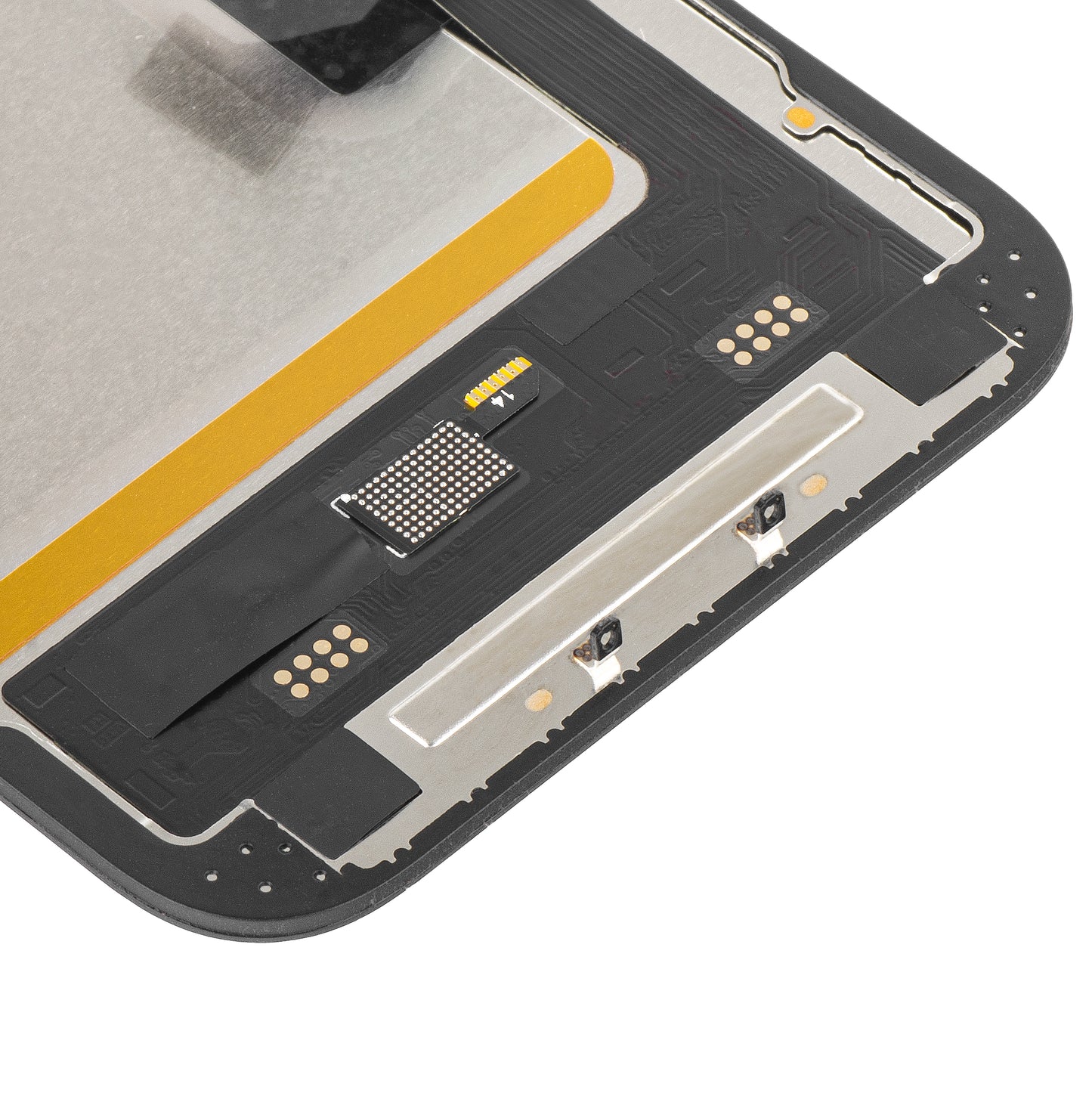 Display mit MP Touchscreen kompatibel mit Apple iPhone 14, mit Rahmen, Soft OLED IC Movable FHD Version, Schwarz