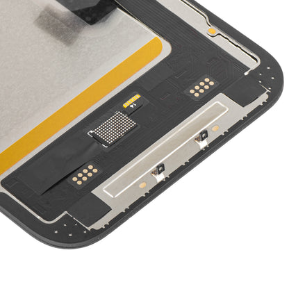 Display mit MP Touchscreen kompatibel mit Apple iPhone 14, mit Rahmen, Soft OLED IC Movable FHD Version, Schwarz