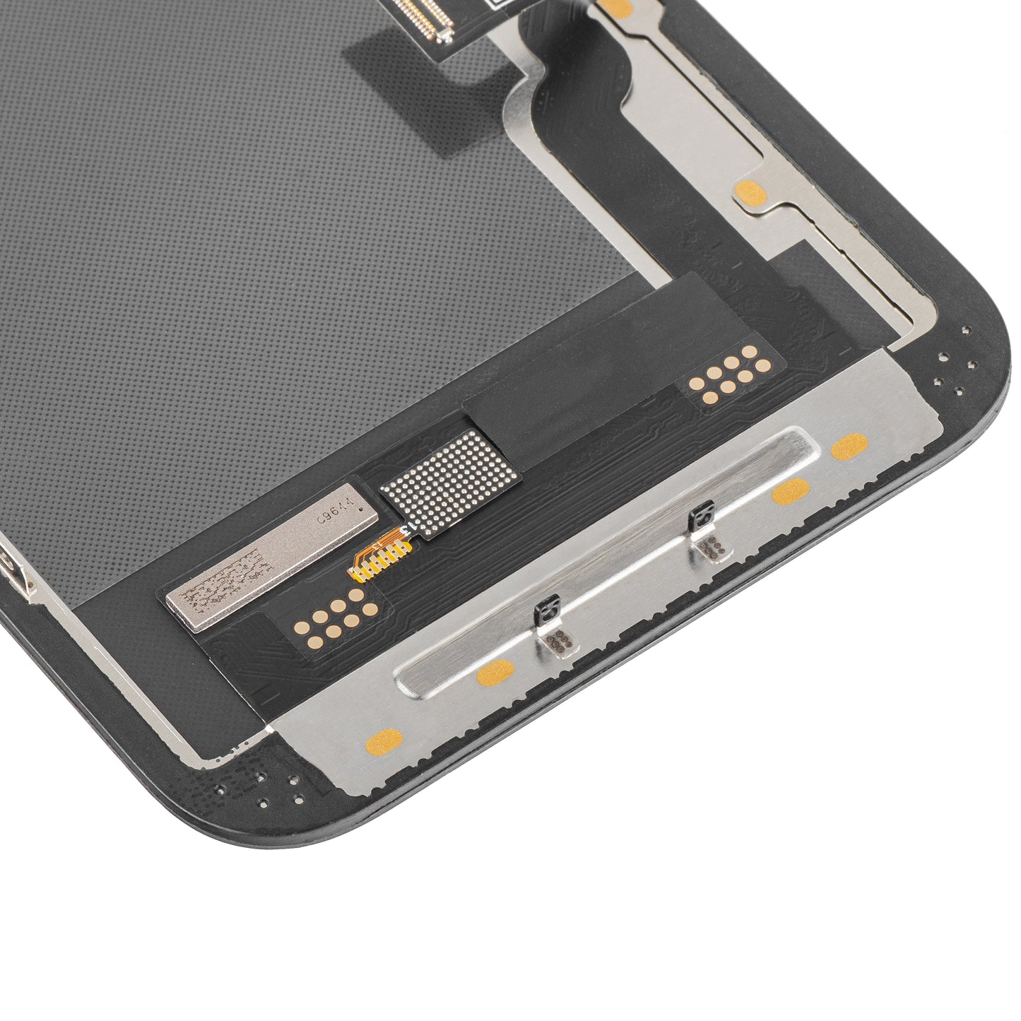 Display mit MP Touchscreen kompatibel mit Apple iPhone 13, mit Rahmen, Soft OLED IC Movable FHD Version, Schwarz