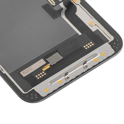 Display mit MP Touchscreen kompatibel mit Apple iPhone 13, mit Rahmen, Soft OLED IC Movable FHD Version, Schwarz