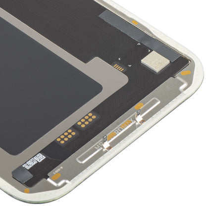 MP Touchscreen-Display kompatibel mit Apple iPhone 17 Pro Max, mit Rahmen, Soft OLED FHD IC Movable Version, Schwarz