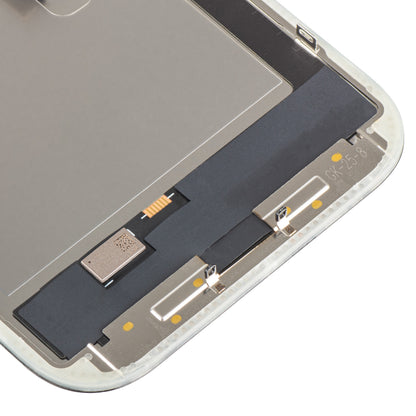 Display mit MP Touchscreen kompatibel mit Apple iPhone 16 Pro, mit Rahmen, OLED FHD IC Movable Version, Schwarz
