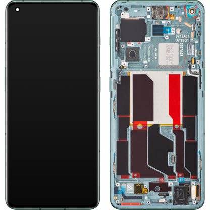 Display mit Touchscreen OnePlus 10 Pro, mit Rahmen, Grün (Emerald Forest), Service Pack 4110004