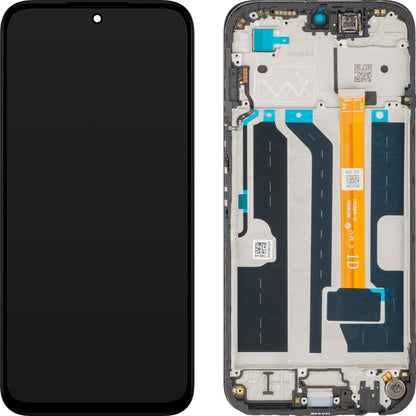 Display mit Touchscreen Oppo A6x 4G / A6t 4G / A6c, mit Rahmen, Schwarz, Service Pack 621029000765
