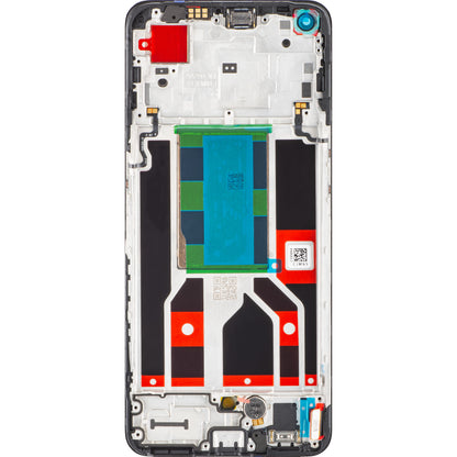 Display mit Touchscreen Oppo Reno8, mit Rahmen, Schwarz, Service Pack 4130256