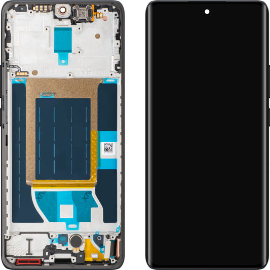 Display mit Touchscreen Realme 14 Pro, mit Rahmen, Grau (Suede Grey), Service Pack 621029000421