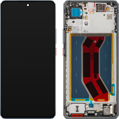 Display mit Touchscreen Realme GT 7T, mit Rahmen, Blau (IceSense Blue), Service Pack 621029000575