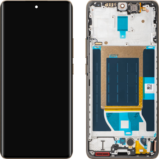 Display mit Touchscreen Realme 14 Pro, mit Rahmen, Weiß (Pearl White), Swap 621029000423