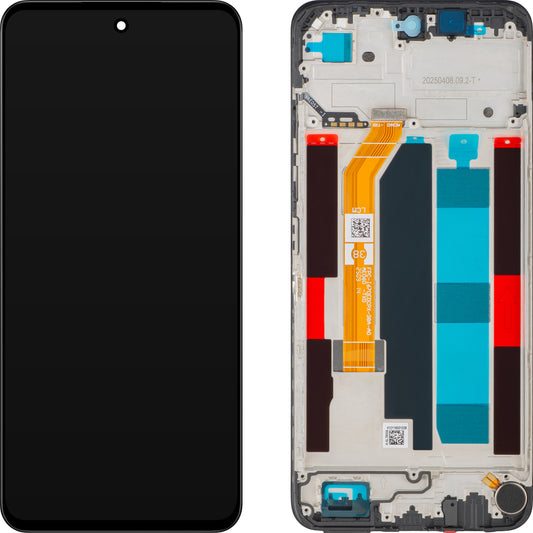 Display mit Touchscreen Realme C71, mit Rahmen, Schwarz, Service Pack 621029000577