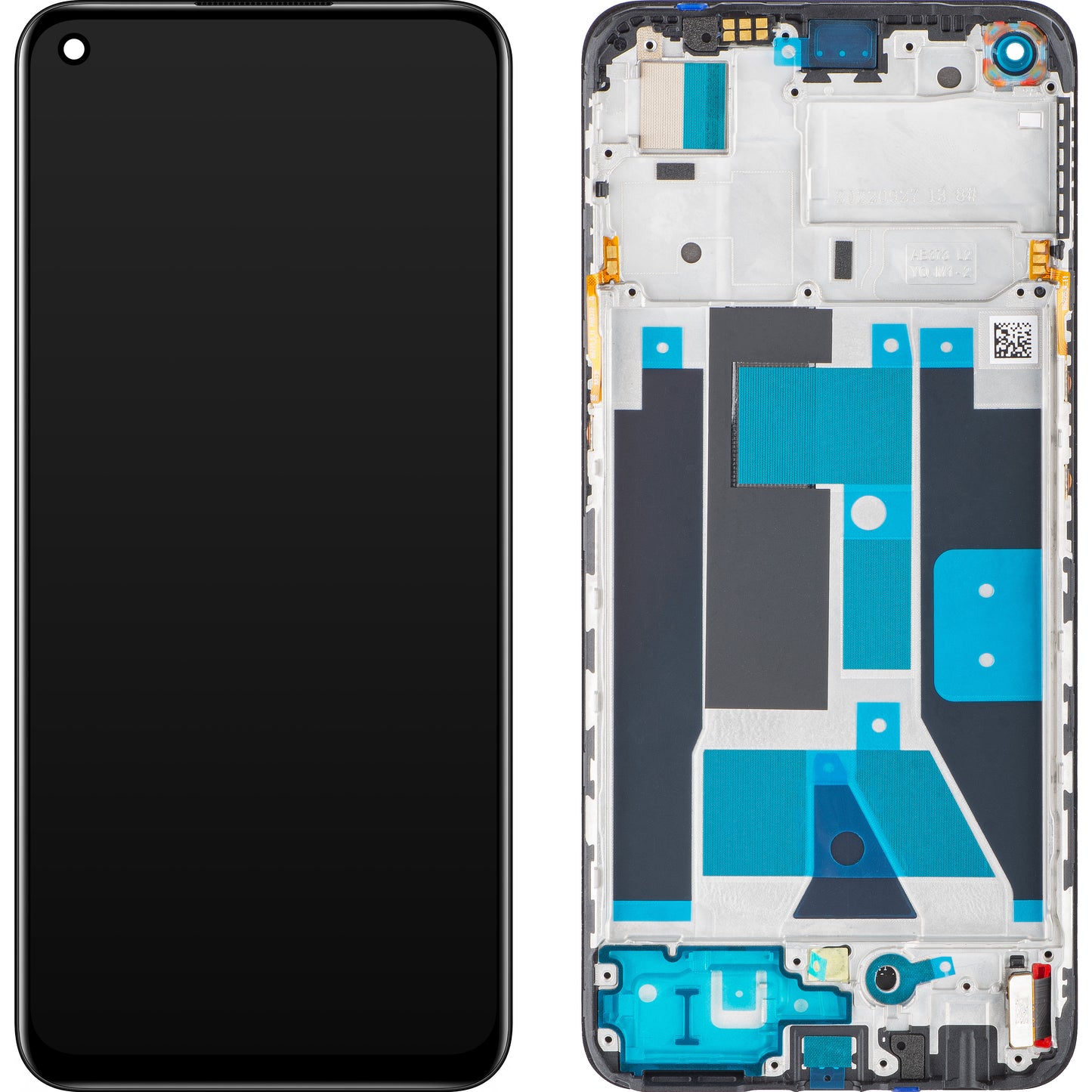 Touchscreen-Display Realme 9, mit Rahmen, Schwarz, Swap 4130176