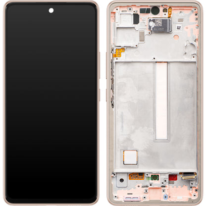 Display mit Touchscreen Samsung Galaxy A53 5G A536, mit Rahmen, Orange (Pfirsich), Service Pack GH82-28024D