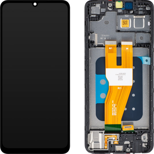 Display mit Touchscreen Samsung Galaxy A05 A055, mit Rahmen, Schwarz, Service Pack GH81-24189A