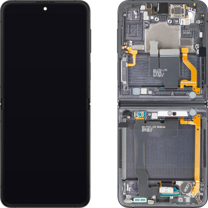 Samsung Galaxy Z Flip4 F721 Touchscreen Display, with Frame, Sub Inner, Gray (Graphite), Service Pack GH82-30238A