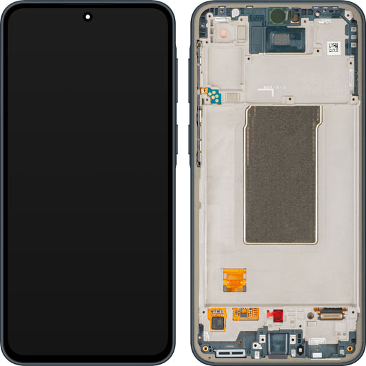 Samsung Galaxy A37 5G Touchscreen-Display mit Rahmen, Grün (Graygreen), Service Pack GH82-39232B