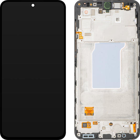 Samsung Galaxy A27 5G Touchscreen-Display mit Rahmen, Schwarz, Service Pack GH82-39944A