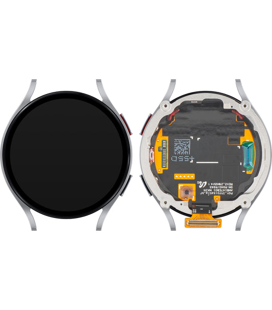 Samsung Galaxy Watch6 44mm Touchscreen-Display mit Rahmen, BT-Version, Silber, Service Pack GH97-28837C