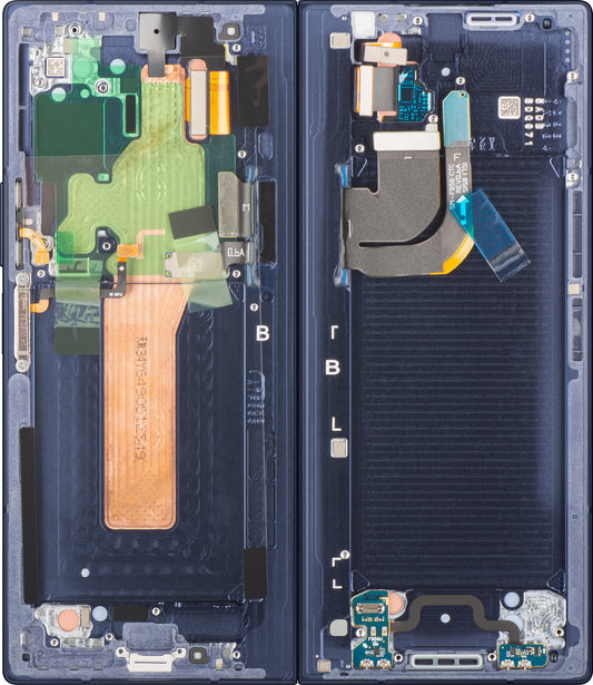 Samsung Galaxy Z Fold6 F956 Touchscreen-Display mit Rahmen, Unterer Innenteil, Marineblau (Navy), Service Pack GH82-35042C