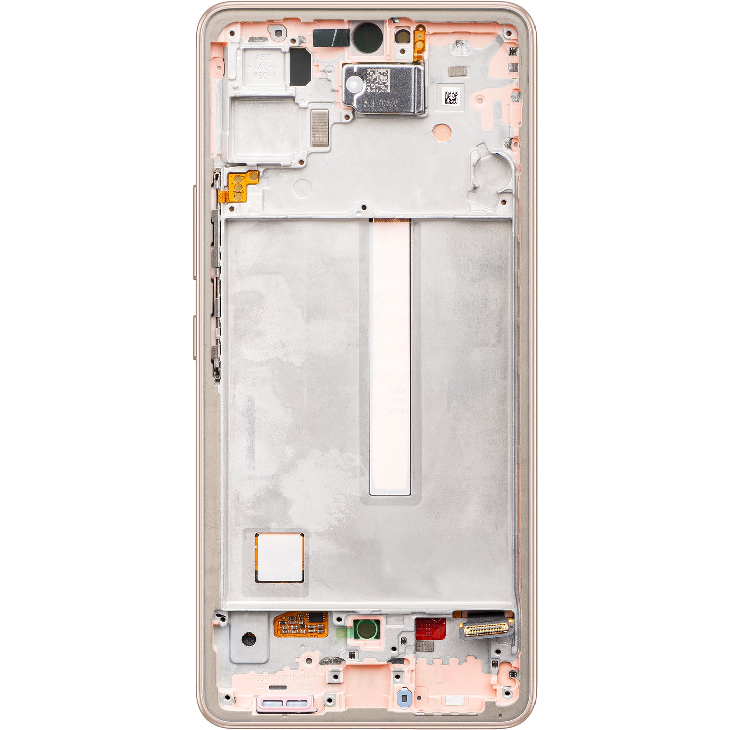 Display mit Touchscreen Samsung Galaxy A53 5G A536, mit Rahmen, Orange (Pfirsich), Service Pack GH82-28024D